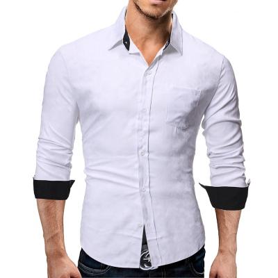 China Anti-pilling 2022 spring and autumn new fashion men's long sleeve shirt men's casual wear for sale