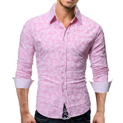 China Anti-pilling 2022 spring and autumn new fashion men's long sleeve shirt men's casual wear for sale