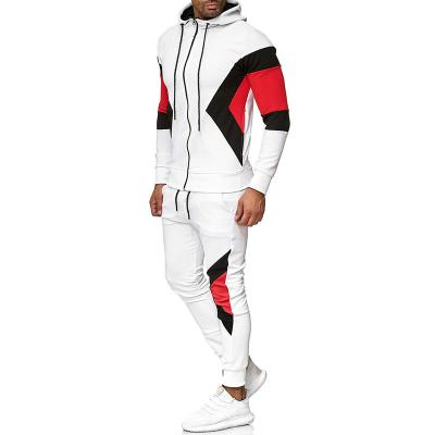 China New Men's Anti-Shrink Hoodie Sports Suit Men's Casual Hoodie Pants Color Hoodie Suit for sale