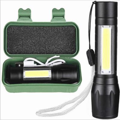 China Mini Portable LED Flashlight Camping USB Rechargeable Outdoor Camping Fishing High Lumen Tactical Flashlight for sale