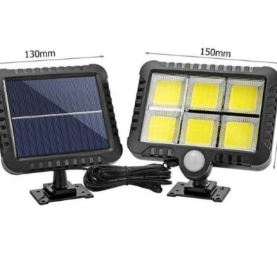 China Wholesale Garden AI BO LED Split Wall Lamp 120COB Three Modes Human Body Induction Solar Power Outdoor Waterproof Solar Lamp for sale