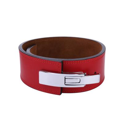 China Various Good Quality Weightlifting Belt Breathable Weightlifting Leather Belts Crotch Belt Weightlifting for sale