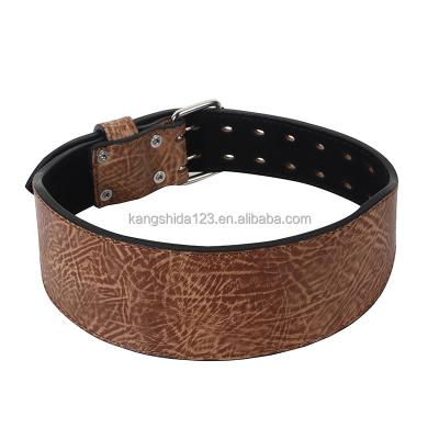 China Custom Styles Wholesale Whip Weightlifting Belts Gym Fitness Leather Power Belt for sale