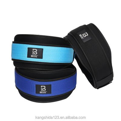 China Breathable Comfortable Support Weighted Weighted Gym Weightlifting Equipment Power Training Waist Nylon Waist Belt for sale