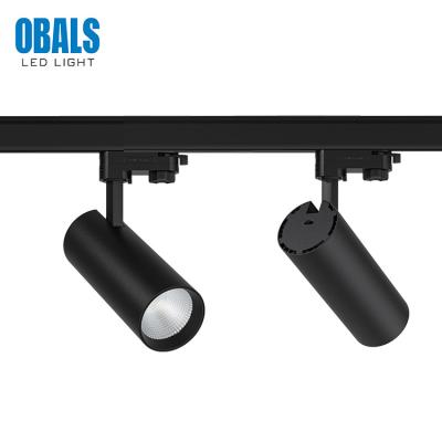 China 3 Phases Modern Hot Selling Indoor Black COB Ceiling Adjustable Track 15W 20W 30W For Shop Dali Led Track Light for sale