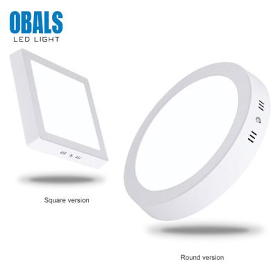 China Newest modern design OBALS 6w 12w 24w outdoor mounting square ceiling light led panel light for sale