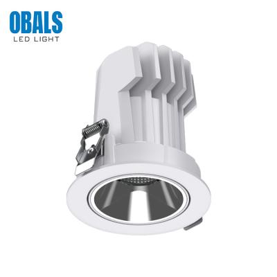 China OBALS Modern Ceiling Recessed Mount Mounting COB Cutout 75MM 95MM 125MM 9W 12W 15W 20W 25W 30W Led Spotlight for sale