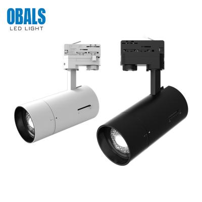 China OBALS Modern High Power Bridgelux COB Chip Rail Installation 25w 30w Led Track Light for sale