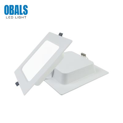 China OBALS Modern High Lumen Aluminum Single Round Square 6W 9W 15W 22W Recessed Led Panel Light for sale