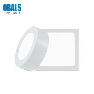 China OBALS modern high quality square 6w 12w 24w single round outdoor led panel light for sale