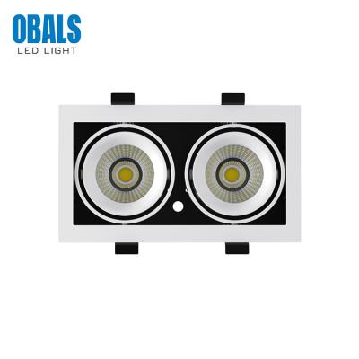 China OBALS Wholesale Price Modern Ceiling Recessed Mounted IP54 10W 20W 30W COB LED Grille Lamp for sale