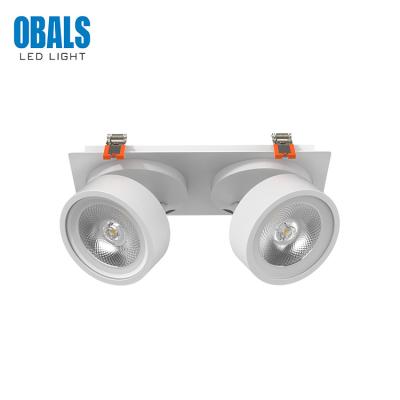 China OBALS Modern High Quality Ceiling Recessed Mounted 20W 30W 40W 50W COB LED Grille Light for sale