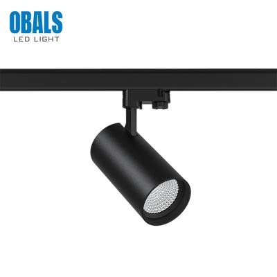 China OBALS project industrial design modern adjustable angle store house commercial 30 40 W cob 20 led track light for sale