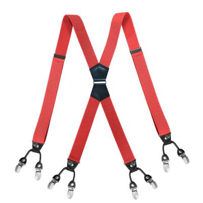 China Fasionable new fashion style 8 clips braces suspenders for men and husbands gifts with size wide 3.5*120cm for sale