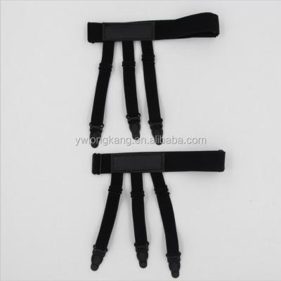 China Hot Selling Fashion Nylon Men's Shirt Stays Holder Garters With Non-slip Locking Straps for sale