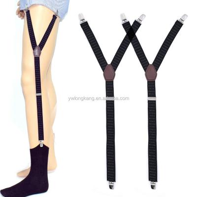 China 2018 hot new style nylon elastic shirt garters shirt stays for men and women for sale