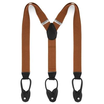 China Fasionable Hot Sale Microfiber Leather Button Straps Suspenders for Men and Women for sale