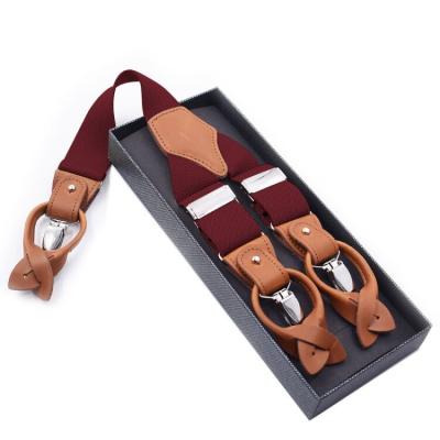 China Yiwu 2019 Longkang SHAPE men's suspenders 3.5*120cm for sale