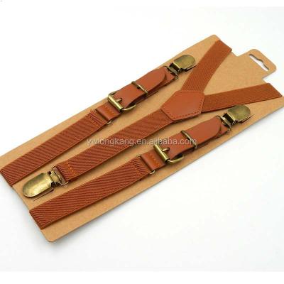 China 2017 yiwu longkang kids 3 clips leisure fashion Y straps suspenders 2.0*70cm for sale