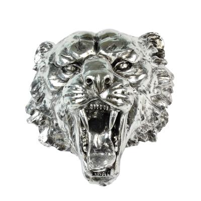 China Coastal Handmade Tiger Lion Tiger Resin Wall Home Decoration Animal Art Crafts Home Accessories Decor Luxury for sale