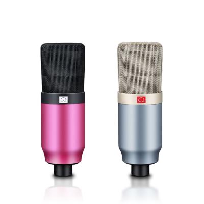 China RGB OEM Factory USB Computer Podcast Game MIC Studio Recording Microphone High End Condenser Microphone Flowing Recording RGB LED MIC for sale