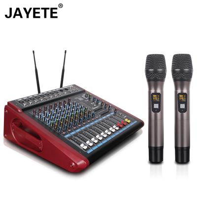 China Audio Equipment Professional Public Address System 8 Channel USB Mixer Used Audio Amplifier with Microphone DSP Function 16 Wireless Digital Effects for sale