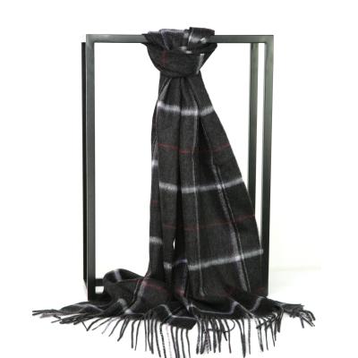 China 2021 Winter Designers Inner Mongolia Scarf Men's Cashmere Pure Cashmere Plaid Scarf 100% Pure Cashmere Scarf for sale