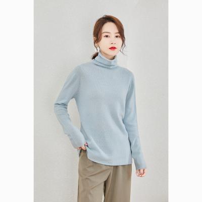 China 2021 Winters Sweater 100% High Quality Warm Breathable Wool Vintage Turtle Neck Knitted Women's Sweaters for sale