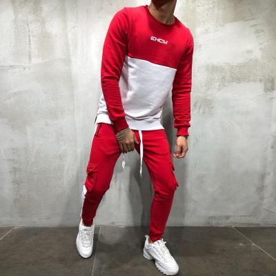 China New Design Fashion Breathable Long Sleeve Hoodie Wholesale Causal Two Piece Sportsuits Men for sale