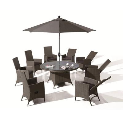 China Garden set bunnings outdoor furniture garden rattan dining table and chairs set for sale