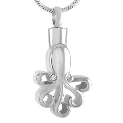 China IJD9467 CLASSIC Octopus Cremation Urn Hanging Pet Cremations Keepsake Memorial Jewelry For Women Men for sale