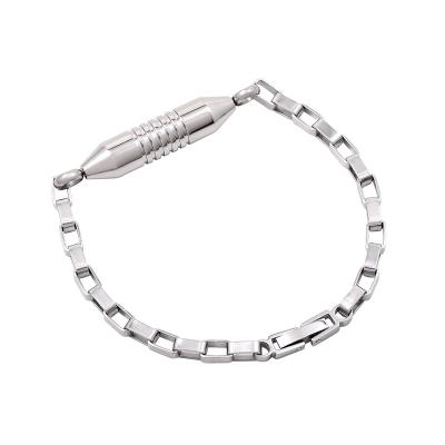 China CLASSIC stainless steel stick bracelet customizable jewelry bracelet leather wholesale charm designers bracelets for sale