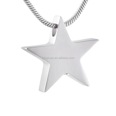 China 2022 CLASSIC Fashion Stainless Steel Star Necklace Moon Star Pendant Necklace Engraved Necklace for sale