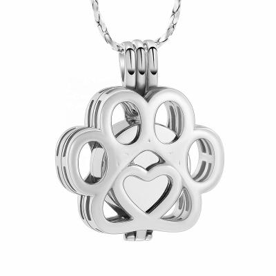 China Romantic Stainless Steel Pendants Cremation Jewelry Urn Heads Pet Cremation Jewelry Necklace for sale