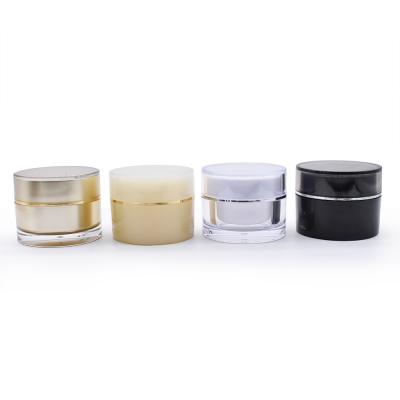 China Skin Care Cosmetic Wholesale Custom Face Cream Logo Acrylic Cosmetic Jar for sale