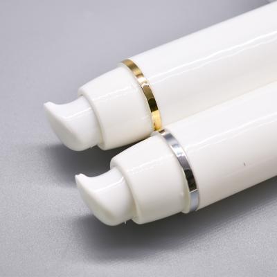 China Non Recyclable In Stock MOQ 1PCS 15ml 30ml 50ml White Airless Pump Bottle For Airless Bottle for sale