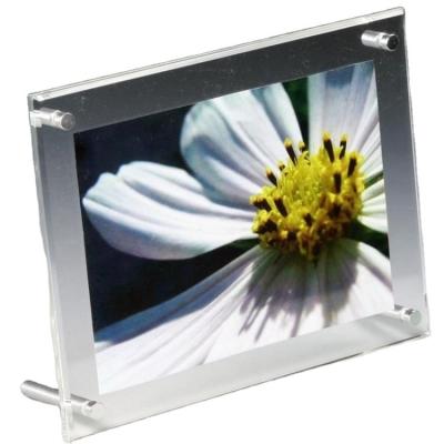 China American style L-shape desktop sign holder card display stand table menu acrylic photo frame photo frame for shop home for sale