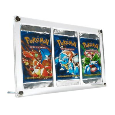 China ETB Durable Closure Custom Trainer Elite Booster Pokemon Case Acryl Booster Box Pokemon Protector Case for sale