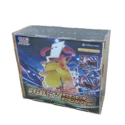 China Durable Acrylic Japanese Gym Heroes Eevee Booster Doubles Pokemon Center Pokemon Center Elite Trainer Box for sale