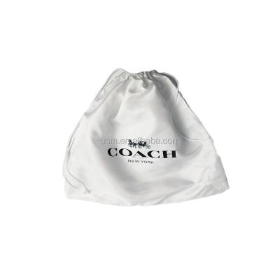 China Accept Customization Satin Dustproof Bag For Shoe Bag Packing Logo Printing Wig Hair Satin Pouch Family Storage Satin Bag for sale