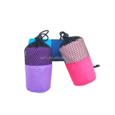 China QUICK DRY Outdoor Sports Towel Racing With Mesh Bag for sale