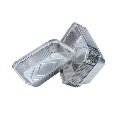 China 1914Q Food Aluminum Foil Food Containers Pan 600ml Aluminum Foil Box 195*145*40mm for sale