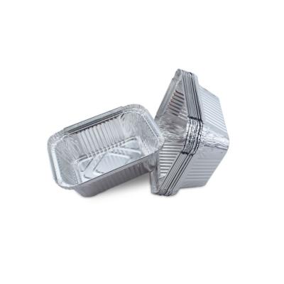 China High End Food Wholesale 445ml Food Grade Disposaable Aluminum Foil Lunch Boxes for sale