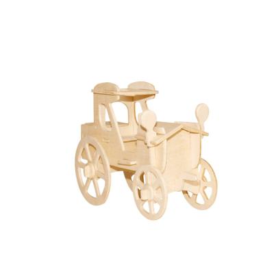 China Cartoon Toy Customized Antique Puzzle Car Toys 3D Wooden Jigsaw Puzzle for sale