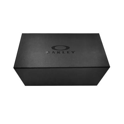 China Wholesale Customized Large Size Folding Box With Glossy UV Logo Matte Black Magnetic Box For Gift Packing Shoes Box Package High Quality for sale