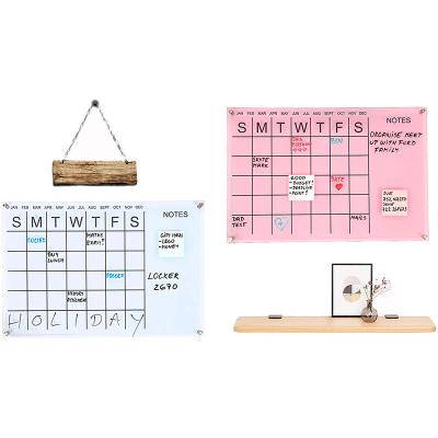 China Wholesale Custom Clear Acrylic Wall Mounted Dry Home Calendar Personalized Gift Wall Mounted Calendar Desk Calendar Erase for sale