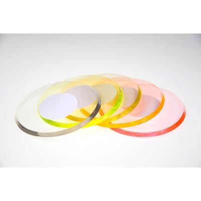 China Various Acrylic Styles Design Acrylic Clear Custom Dinner Iridescent Round Coasters In Home for sale