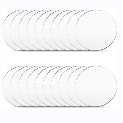 China Viable Custom Round White Acrylic Discs For Baby Milestone 4inch Circle Discs Happy Birthday Acrylic Coaster Sheet DIY for sale