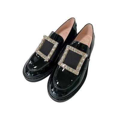 China Other Hot Selling Custom Logo Fashion Women Comfortable English Style PU Leather Shoe for sale