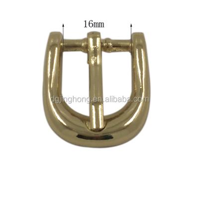 China High Quality Eco - Friendly Pin Buckle 16mm Gold Metal Bag Buckles for sale